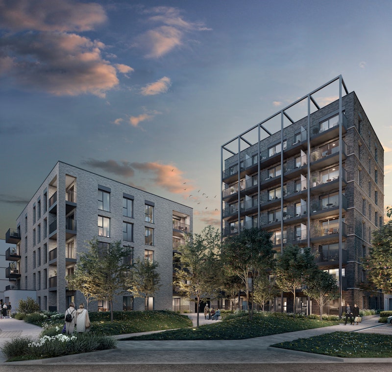 Illustrative image of modern buildings